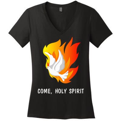 Come Holy Spirit Women's V-Neck T-Shirt