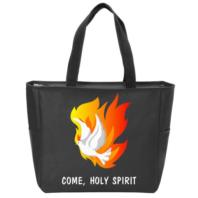 Come Holy Spirit Zip Tote Bag