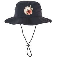 Cute Hedgehog Sleeping Hugging Flower Bucket Hat