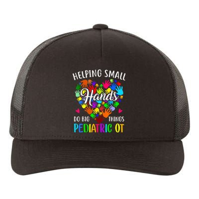 Cute Helping Small Hands OT Pediatric Occupational Therapy Yupoong Adult 5-Panel Trucker Hat