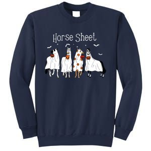 Cute Horse Sheet Spooky Season Ghost Horse Halloween Costume Sweatshirt