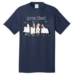 Cute Horse Sheet Spooky Season Ghost Horse Halloween Costume Tall T-Shirt