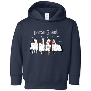 Cute Horse Sheet Spooky Season Ghost Horse Halloween Costume Toddler Hoodie