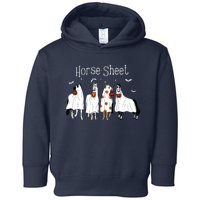 Cute Horse Sheet Spooky Season Ghost Horse Halloween Costume Toddler Hoodie