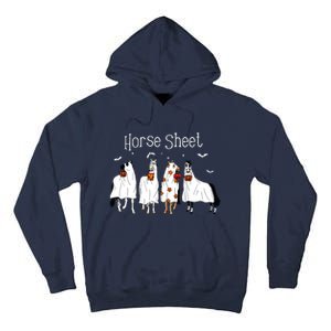 Cute Horse Sheet Spooky Season Ghost Horse Halloween Costume Tall Hoodie