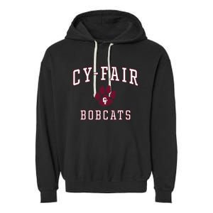 Cyfair High School Bobcats C1 Garment-Dyed Fleece Hoodie