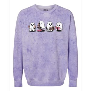 Cute Halloween Science Chemistry Ghost Laboratory Teacher Colorblast Crewneck Sweatshirt