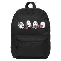 Cute Halloween Science Chemistry Ghost Laboratory Teacher 16 in Basic Backpack