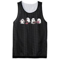 Cute Halloween Science Chemistry Ghost Laboratory Teacher Mesh Reversible Basketball Jersey Tank