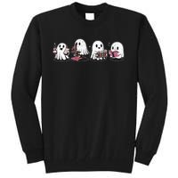 Cute Halloween Science Chemistry Ghost Laboratory Teacher Tall Sweatshirt