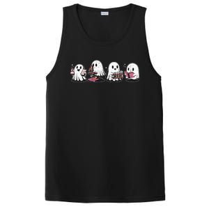 Cute Halloween Science Chemistry Ghost Laboratory Teacher PosiCharge Competitor Tank