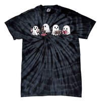 Cute Halloween Science Chemistry Ghost Laboratory Teacher Tie-Dye T-Shirt