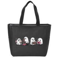 Cute Halloween Science Chemistry Ghost Laboratory Teacher Zip Tote Bag