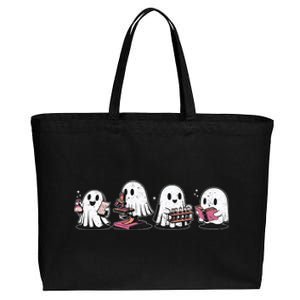 Cute Halloween Science Chemistry Ghost Laboratory Teacher Cotton Canvas Jumbo Tote