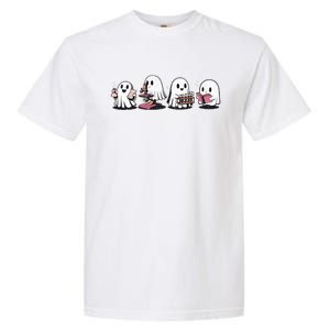 Cute Halloween Science Chemistry Ghost Laboratory Teacher Garment-Dyed Heavyweight T-Shirt