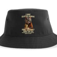 Cat Have Selective Hearing You Didnt Make Cut Funny 0lz3li Sustainable Bucket Hat