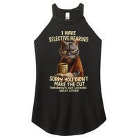Cat Have Selective Hearing You Didnt Make Cut Funny 0lz3li Women's Perfect Tri Rocker Tank