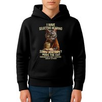 Cat Have Selective Hearing You Didnt Make Cut Funny 0lz3li Kids Hoodie
