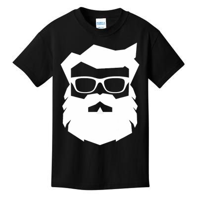 Cool & Hip Santa Claus Hipster Coolest Sunglasses Kids T-Shirt