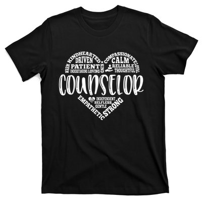 Counselor Heart School Counselor Guidance Schools Counseling T-Shirt