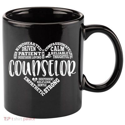 Counselor Heart School Counselor Guidance Schools Counseling 11oz C Handle Ceramic Mug