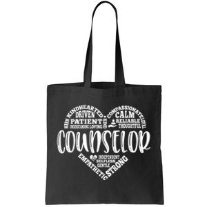 Counselor Heart School Counselor Guidance Schools Counseling Tote Bag