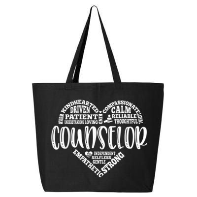 Counselor Heart School Counselor Guidance Schools Counseling 25L Jumbo Tote