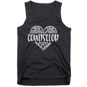 Counselor Heart School Counselor Guidance Schools Counseling Tank Top