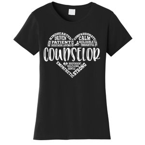 Counselor Heart School Counselor Guidance Schools Counseling Women's T-Shirt