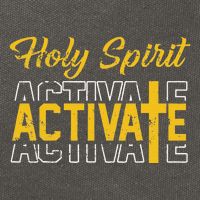 Christian Holy Spirit Activate Religious Jesus Saying Quote Cotton Canvas Backpack