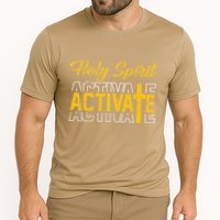 Christian Holy Spirit Activate Religious Jesus Saying Quote Cooling Performance Crew T-Shirt