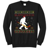 Christmas Hockey Sasquatch Slapsquatch Bigfoot Sweatshirt