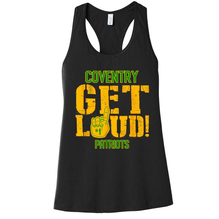 Coventry High School Get Loud Patriots Women's Racerback Tank