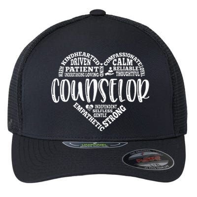 Counselor Heart School Counselor Guidance Schools Counseling Flexfit Unipanel Trucker Cap