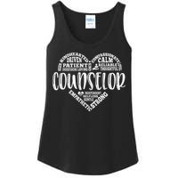 Counselor Heart School Counselor Guidance Schools Counseling Ladies Essential Tank