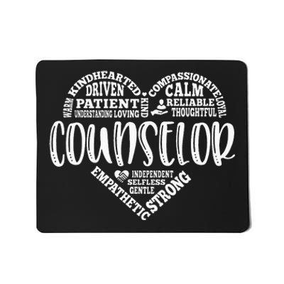 Counselor Heart School Counselor Guidance Schools Counseling Mousepad