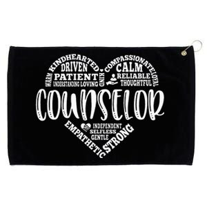 Counselor Heart School Counselor Guidance Schools Counseling Grommeted Golf Towel