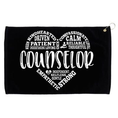 Counselor Heart School Counselor Guidance Schools Counseling Grommeted Golf Towel