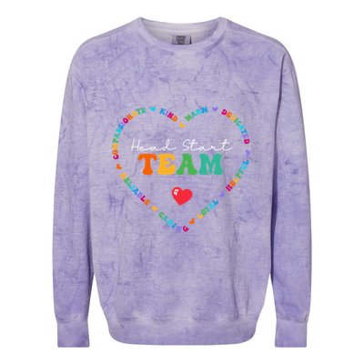 Cute Head Start Team Appreciation Week Back To School Meaningful Gift Colorblast Crewneck Sweatshirt
