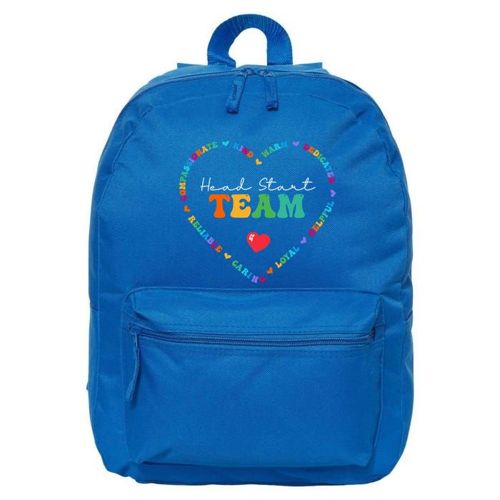 Cute Head Start Team Appreciation Week Back To School Meaningful Gift 16 in Basic Backpack