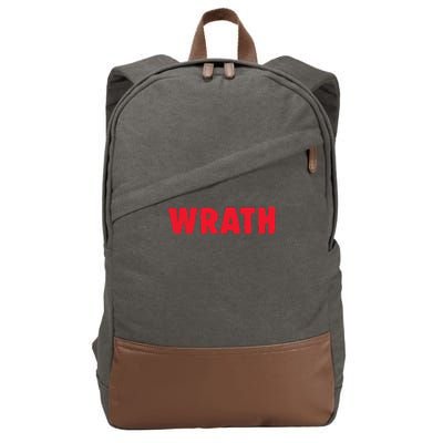 Christian Halloween Seven Deadly Sins Wrath Costume Cotton Canvas Backpack