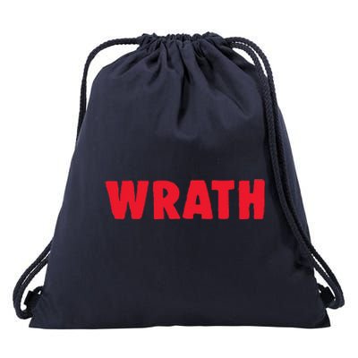 Christian Halloween Seven Deadly Sins Wrath Costume Drawstring Bag