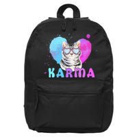 Cat Heart Shape 16 in Basic Backpack