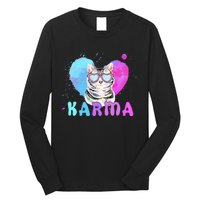 Cat Heart Shape Funny Gifts Long Sleeve Shirt