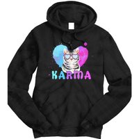 Cat Heart Shape Funny Gifts Tie Dye Hoodie