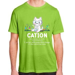 Chemistry Humor Science Teacher Cat Pun Cation Gift Adult ChromaSoft Performance T-Shirt