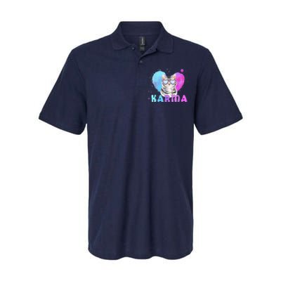 Cat Heart Shape Funny Gifts For Women Karma Cat Lovers Softstyle Adult Sport Polo