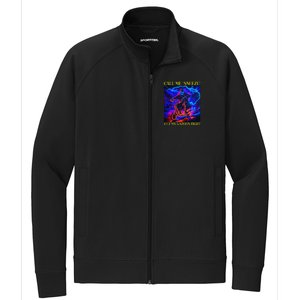 Cringe Hard Skeleton Funny Oddly Specific Stretch Full-Zip Cadet Jacket