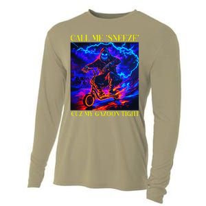 Cringe Hard Skeleton Funny Oddly Specific Cooling Performance Long Sleeve Crew