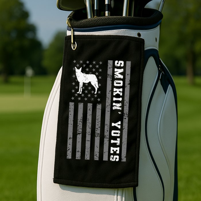 Coyote Hunting Smokin Yotes Golf Towel
